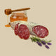 Luftgetrocknete Salami Lavendelhonig