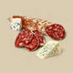Luftgetrocknete Salami Blauschimmelkäse